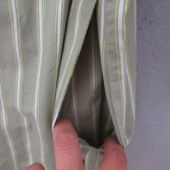 Tuckernuck Pomander Place Rohan Shirt Dress Small Green Stripe Pockets Shift NWT - Picture 6 of 13